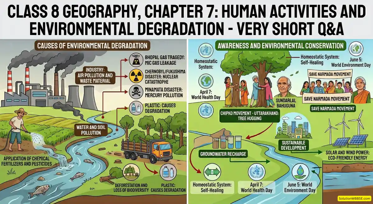 মানুষের কার্যাবলি ও পরিবেশের অবনমন (সপ্তম অধ্যায়)