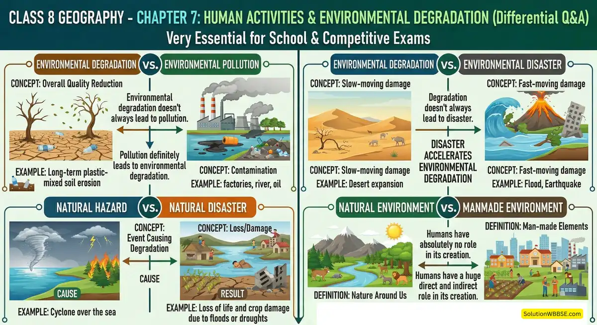 মানুষের কার্যাবলি ও পরিবেশের অবনমন