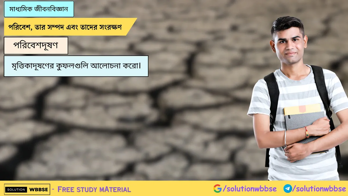 মৃত্তিকাদূষণের কুফলগুলি আলোচনা করো। 1 মৃত্তিকাদূষণের কুফলগুলি আলোচনা করো।