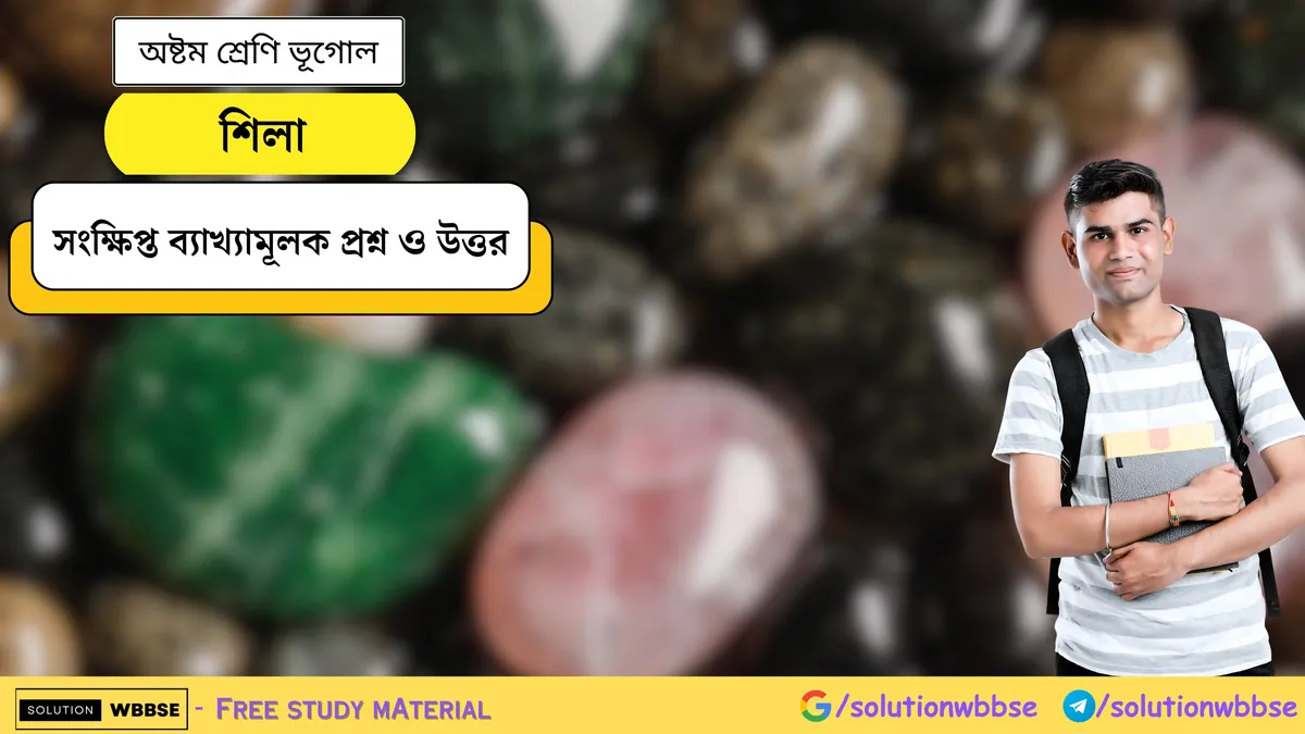 শিলা - অষ্টম শ্রেণি ভূগোল - সংক্ষিপ্ত ব্যাখ্যামূলক প্রশ্ন ও উত্তর