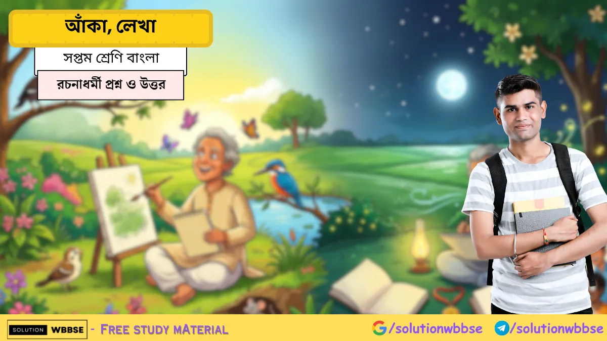 মৃদুল দাশগুপ্তের আঁকা লেখা কবিতার গুরুত্বপূর্ণ রচনাধর্মী প্রশ্ন উত্তর