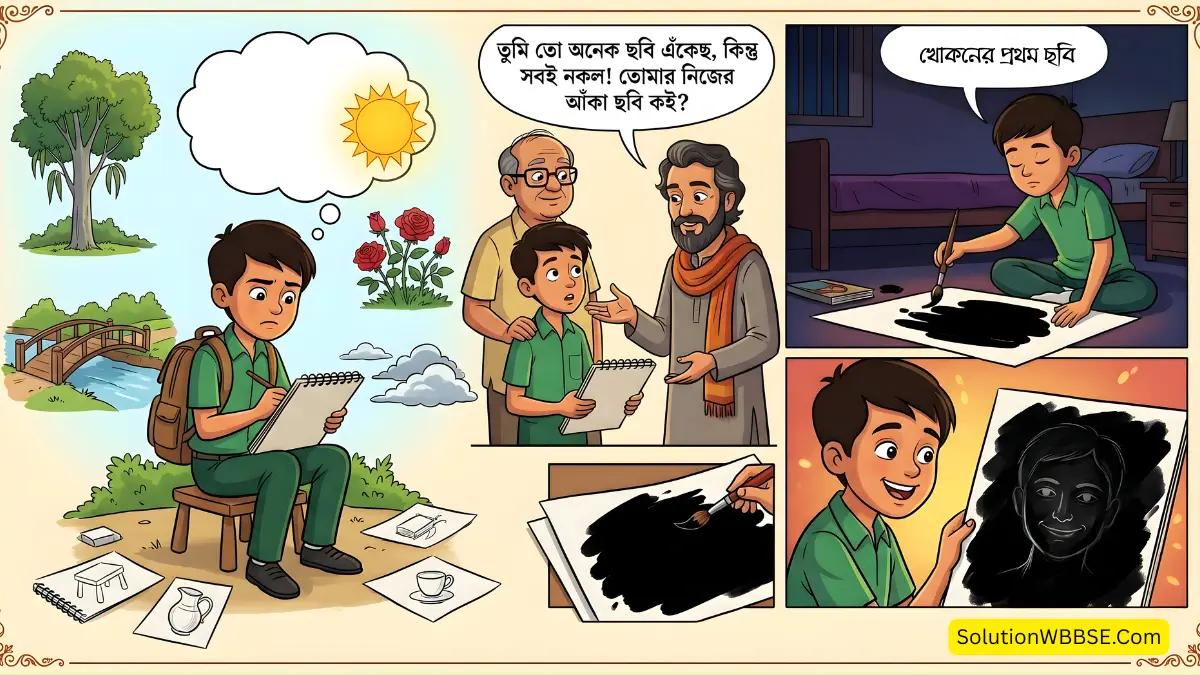 বনফুলের লেখা খোকনের প্রথম ছবি গল্পের গুরুত্বপূর্ণ সংক্ষিপ্ত প্রশ্ন ও উত্তর