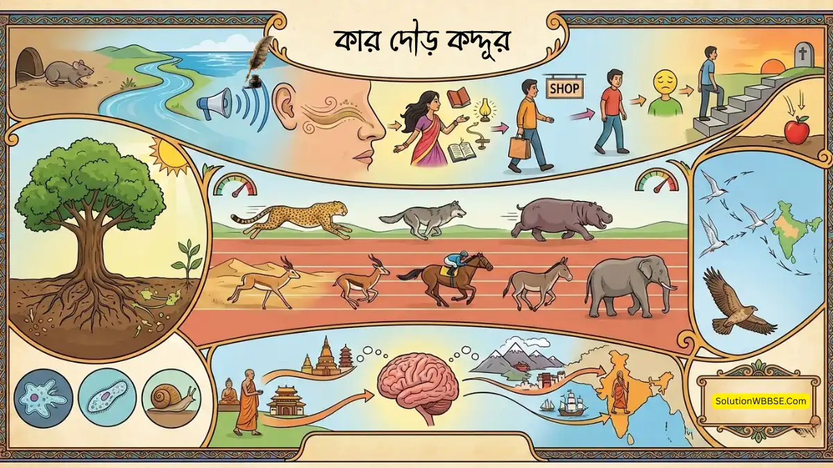 সপ্তম শ্রেণির বাংলা কার দৌড় কদ্দূর প্রবন্ধের প্রশ্ন ও উত্তর